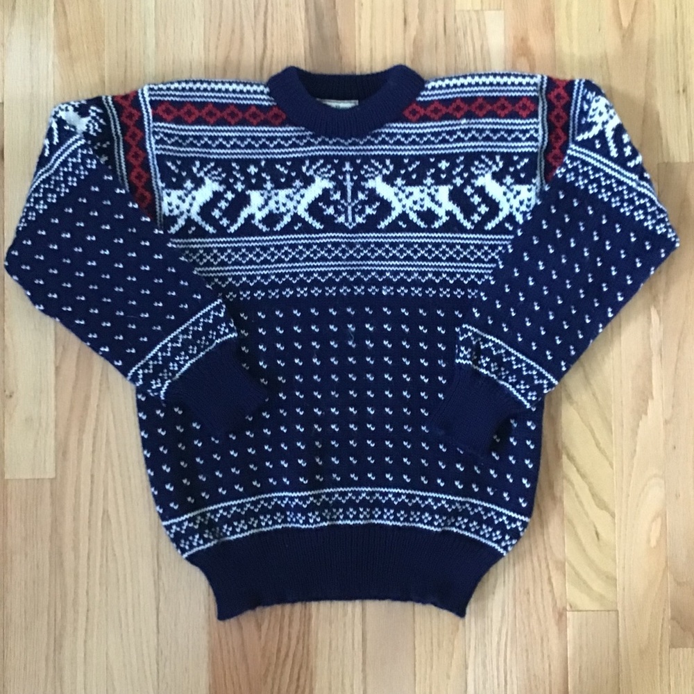 🚀SOLD ON INSTA🚀 Vintage 70s 80s LL Bean Nordic Pure New Wool Sweater Norway